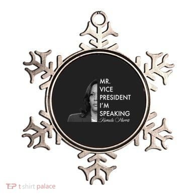 Mr Vice President I'm Speaking Kamala Harris Portrait Ornament