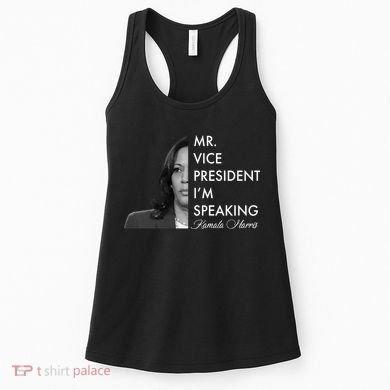 Mr Vice President I'm Speaking Kamala Harris Portrait Women's Tank Top