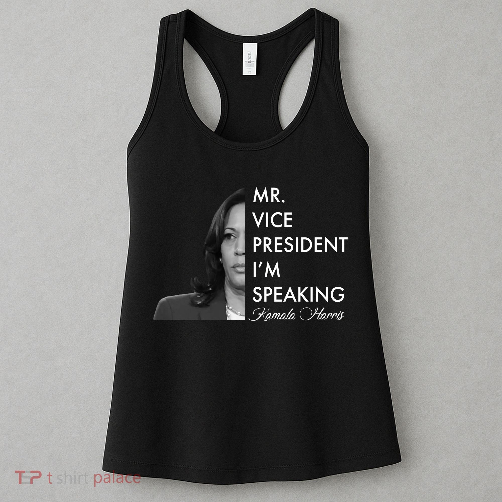 Mr Vice President I'm Speaking Kamala Harris Portrait Women's Tank Top
