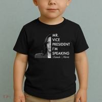Mr Vice President I'm Speaking Kamala Harris Portrait Toddler T-Shirt thumb 2