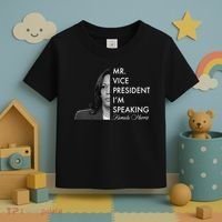 Mr Vice President I'm Speaking Kamala Harris Portrait Toddler T-Shirt thumb 3