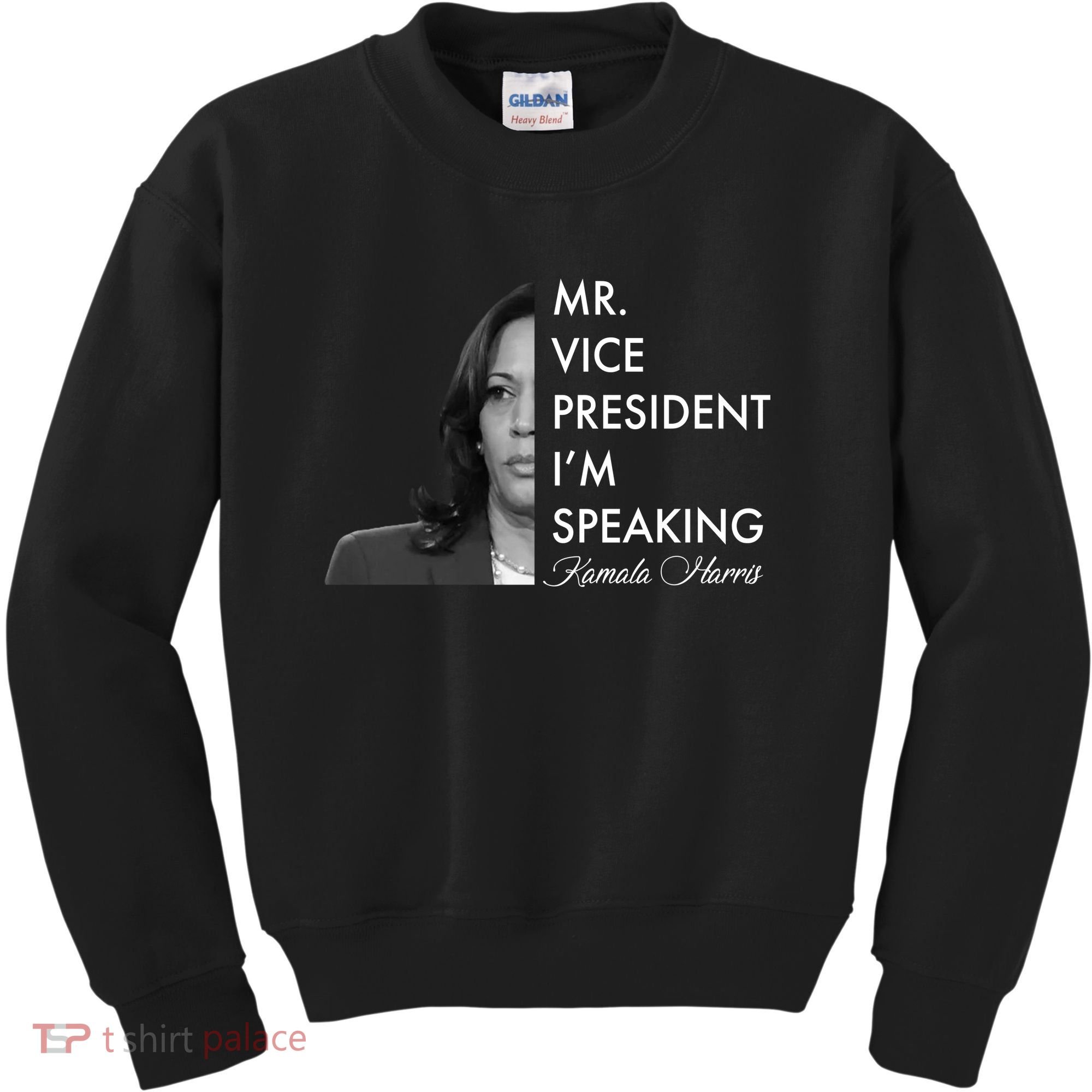 Mr Vice President I'm Speaking Kamala Harris Portrait Kids Sweatshirt