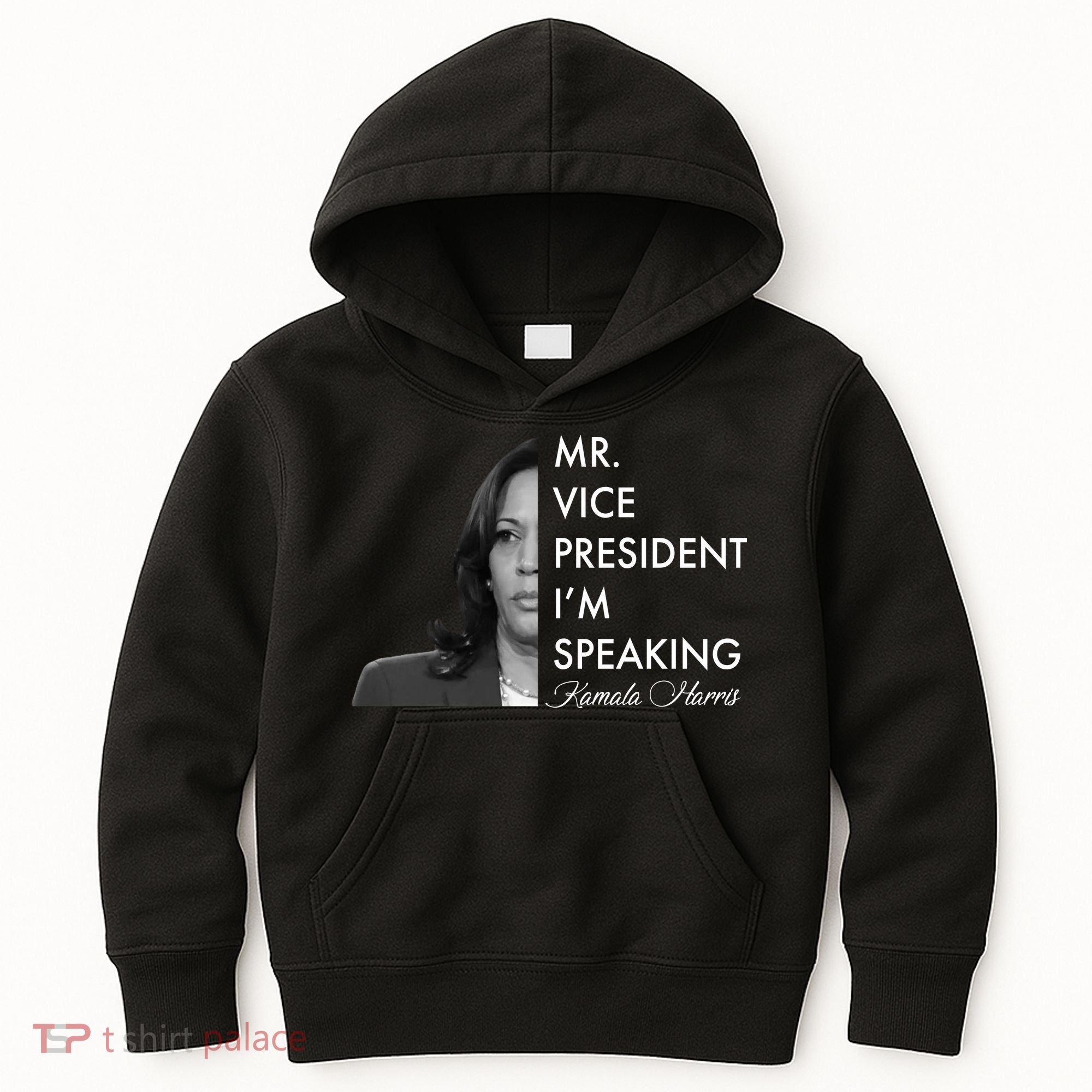 Mr Vice President I'm Speaking Kamala Harris Portrait Kids Hoodie