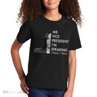 Mr Vice President I'm Speaking Kamala Harris Portrait Kids T-Shirt thumb 2