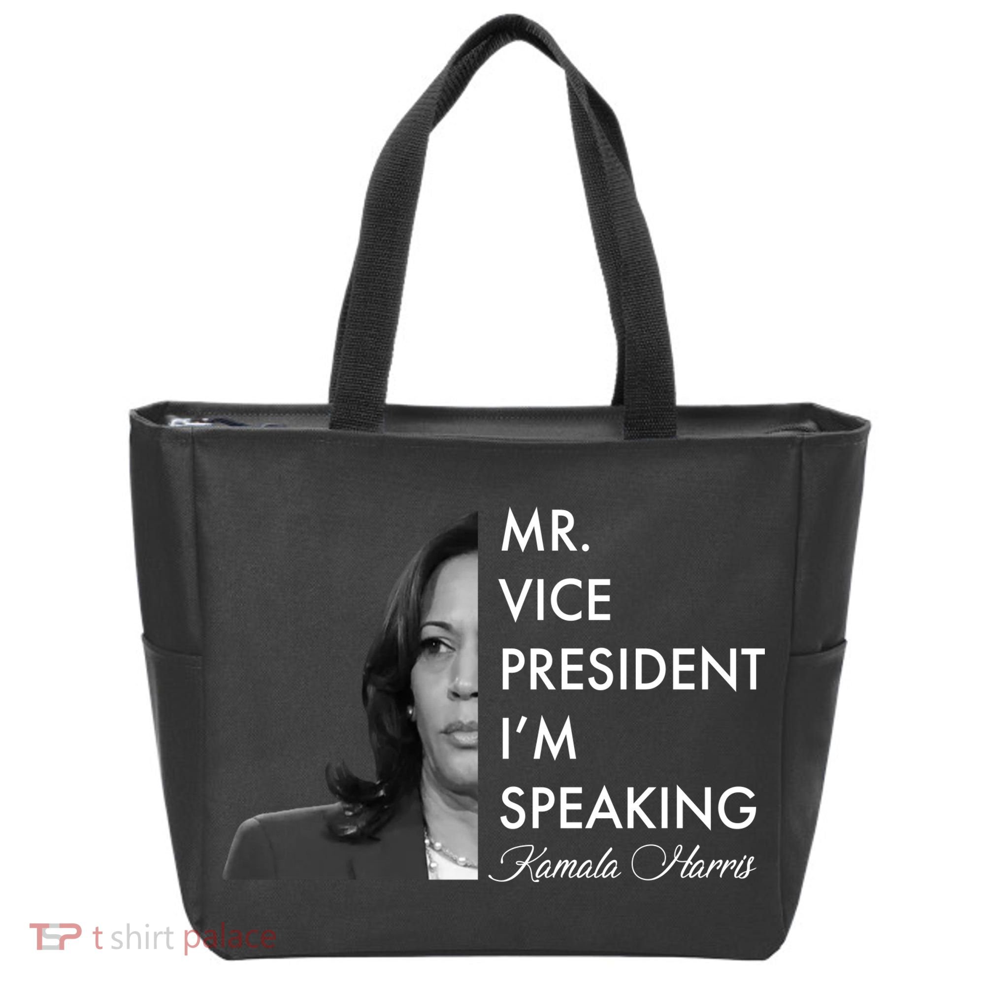 Mr Vice President I'm Speaking Kamala Harris Portrait Tote Bag