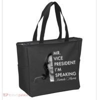 Mr Vice President I'm Speaking Kamala Harris Portrait Tote Bag thumb 2