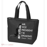 Mr Vice President I'm Speaking Kamala Harris Portrait Tote Bag thumb 3
