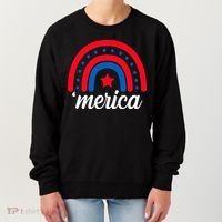 Merica Rainbow 4th Of July Celebration Women's Sweatshirt thumb 0