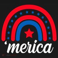 Merica Rainbow 4th Of July Celebration Toddler Hoodie thumb 2