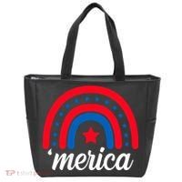Merica Rainbow 4th Of July Celebration Tote Bag thumb 0