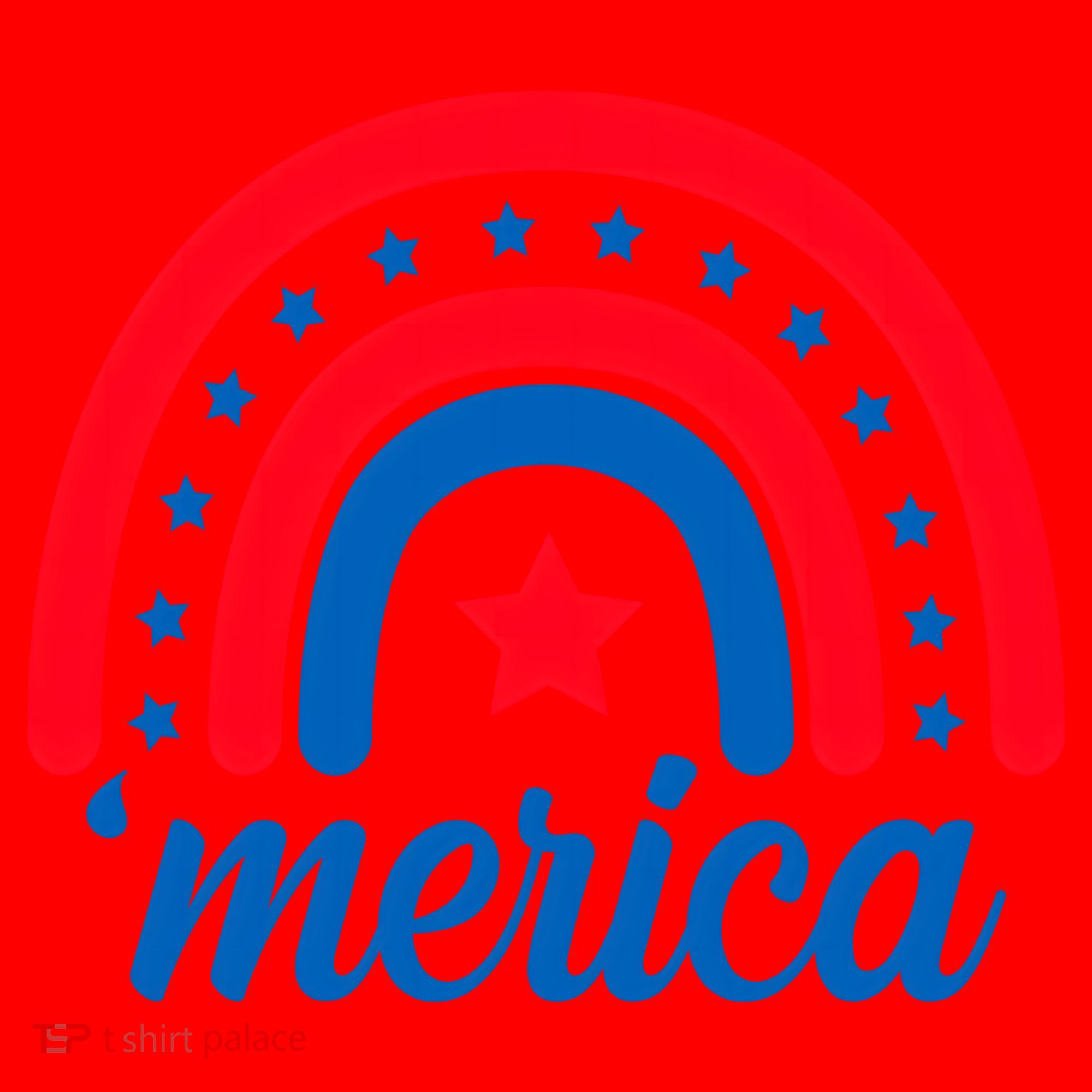 Merica Rainbow 4th Of July Celebration Santa Hat