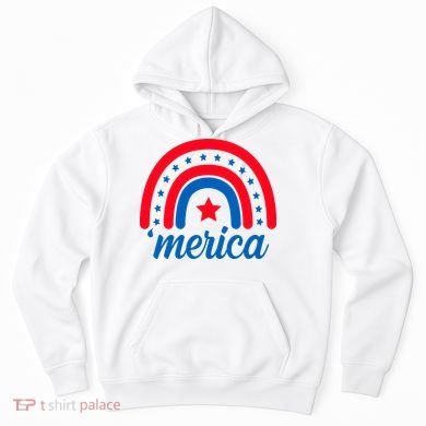 Merica Rainbow 4th Of July Celebration Hoodie