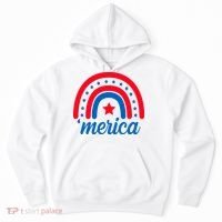 Merica Rainbow 4th Of July Celebration Hoodie thumb 0