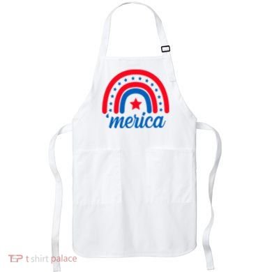 Merica Rainbow 4th Of July Celebration Apron