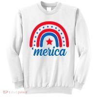 Merica Rainbow 4th Of July Celebration Sweatshirt thumb 0
