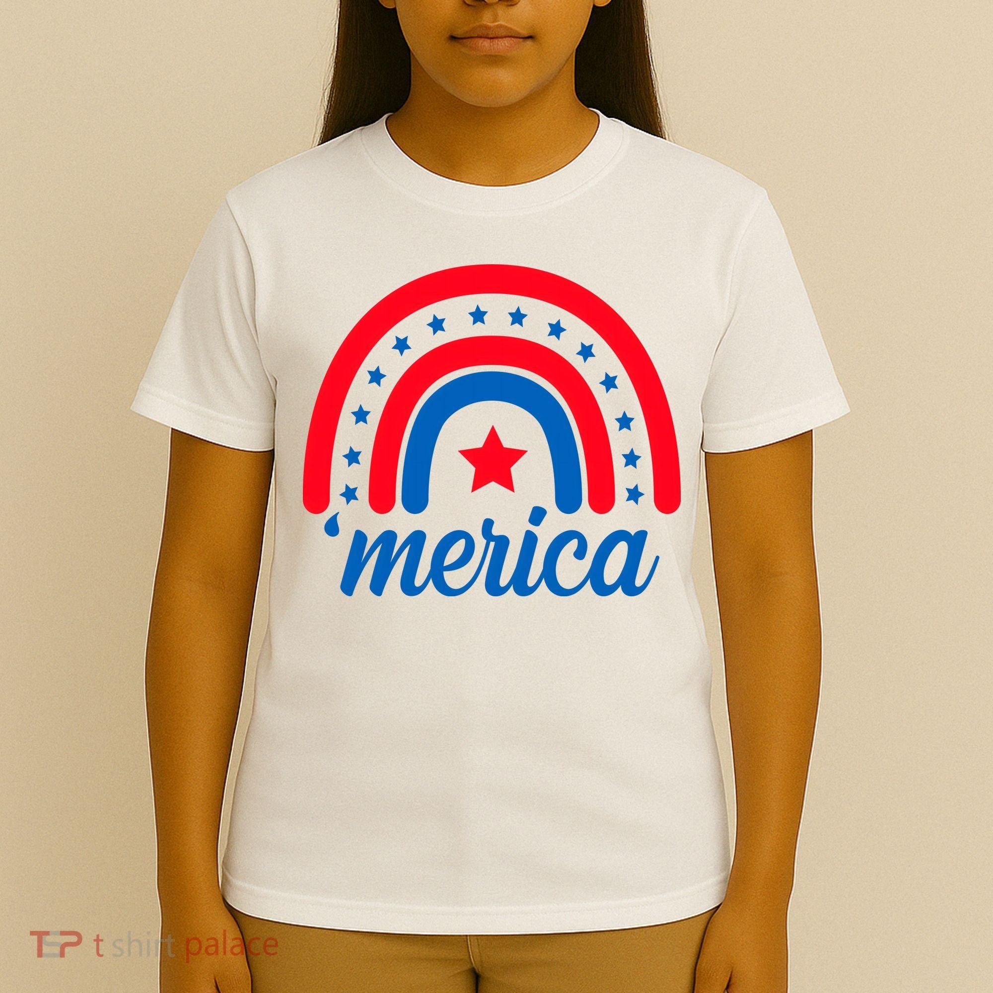 Merica Rainbow 4th Of July Celebration T-Shirt
