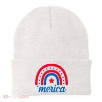 Merica Rainbow 4th Of July Celebration Beanie thumb 0
