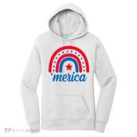 Merica Rainbow 4th Of July Celebration Women's Hoodie thumb 0
