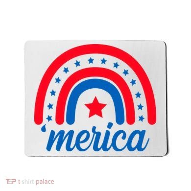 Merica Rainbow 4th Of July Celebration Mousepad