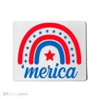 Merica Rainbow 4th Of July Celebration Mousepad thumb 0