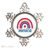 Merica Rainbow 4th Of July Celebration Ornament thumb 0