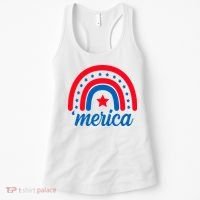 Merica Rainbow 4th Of July Celebration Women's Tank Top thumb 0