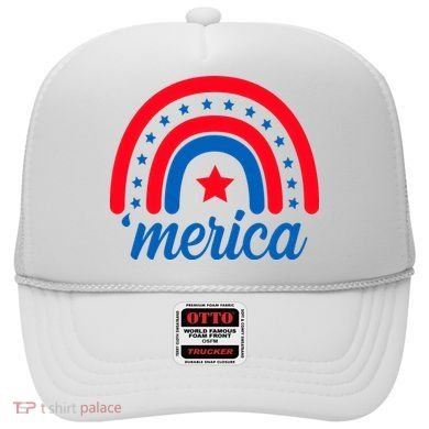 Merica Rainbow 4th Of July Celebration Hat