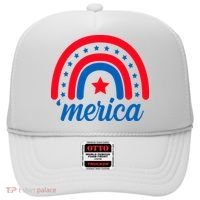 Merica Rainbow 4th Of July Celebration Hat thumb 0