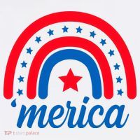 Merica Rainbow 4th Of July Celebration Hat thumb 2