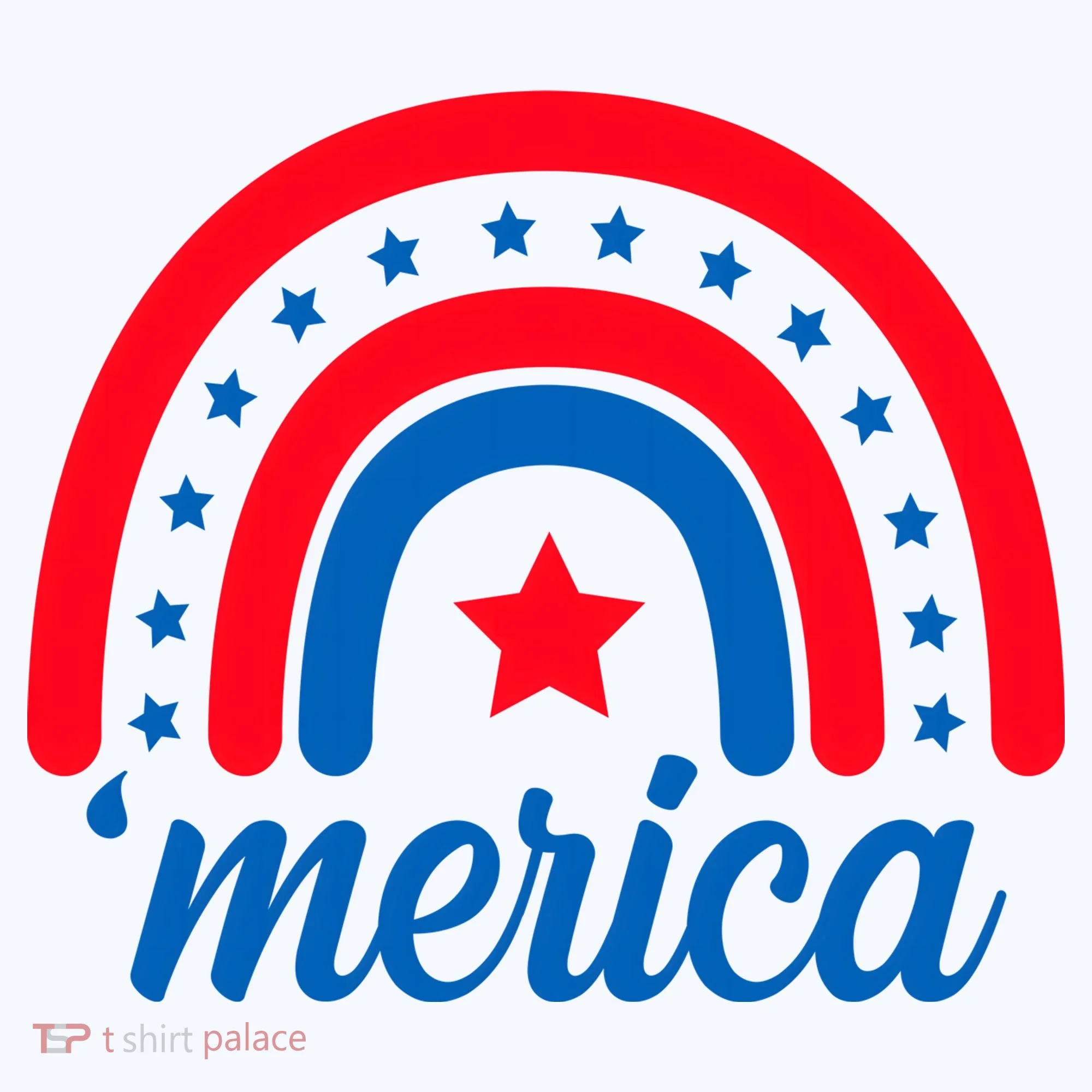 Merica Rainbow 4th Of July Celebration Tank Top