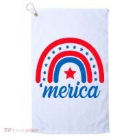 Merica Rainbow 4th Of July Celebration Golf Towel thumb 0