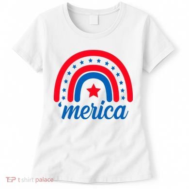 Merica Rainbow 4th Of July Celebration Women's T-Shirt