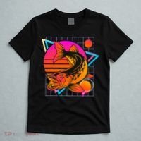 Musky Retro 80s Style Vintage Pike Fishing T-Shirt thumb 5