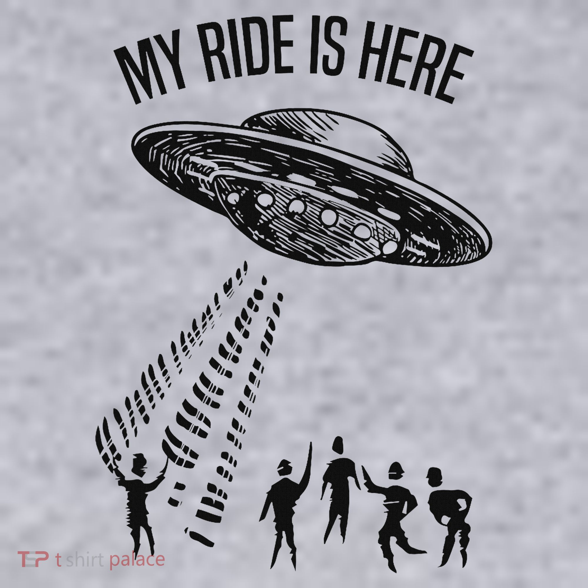My Ride Alien Flying Saucer Ufo Abduction  Women's Sweatshirt