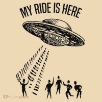 My Ride Alien Flying Saucer Ufo Abduction  Tote Bag thumb 4