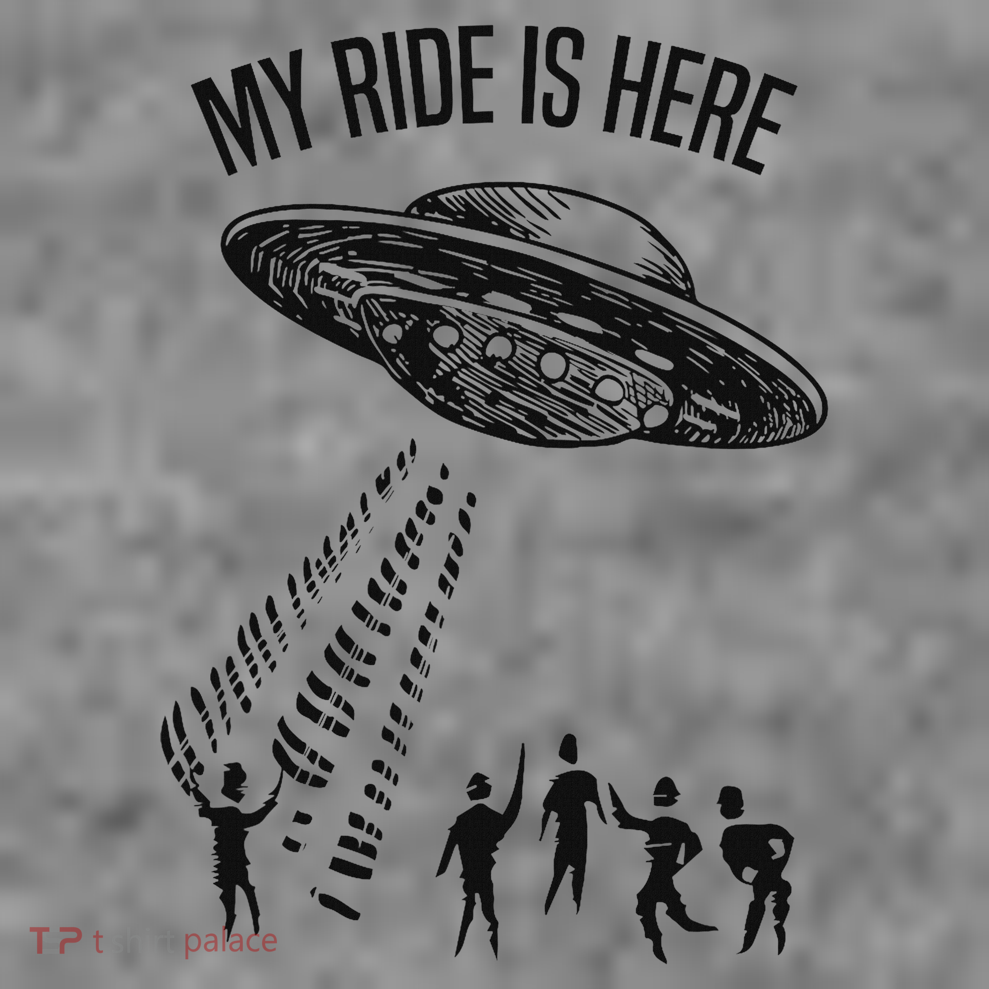 My Ride Alien Flying Saucer Ufo Abduction  Toddler Hoodie