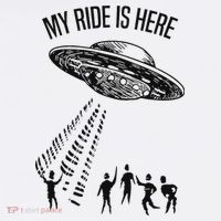 My Ride Alien Flying Saucer Ufo Abduction  Sweatshirt thumb 3