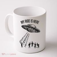 My Ride Alien Flying Saucer Ufo Abduction  Coffee Mug thumb 0