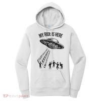 My Ride Alien Flying Saucer Ufo Abduction  Women's Hoodie thumb 0