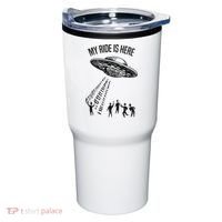 My Ride Alien Flying Saucer Ufo Abduction  Tumbler thumb 0