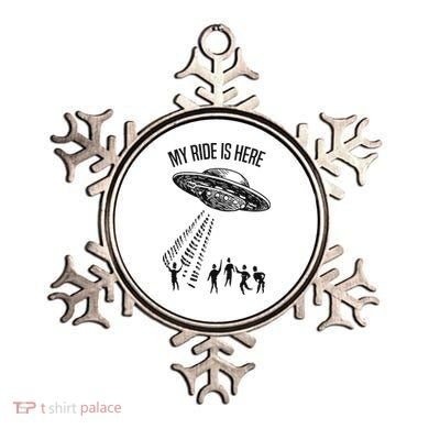 My Ride Alien Flying Saucer Ufo Abduction  Ornament