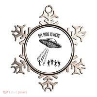 My Ride Alien Flying Saucer Ufo Abduction  Ornament thumb 0