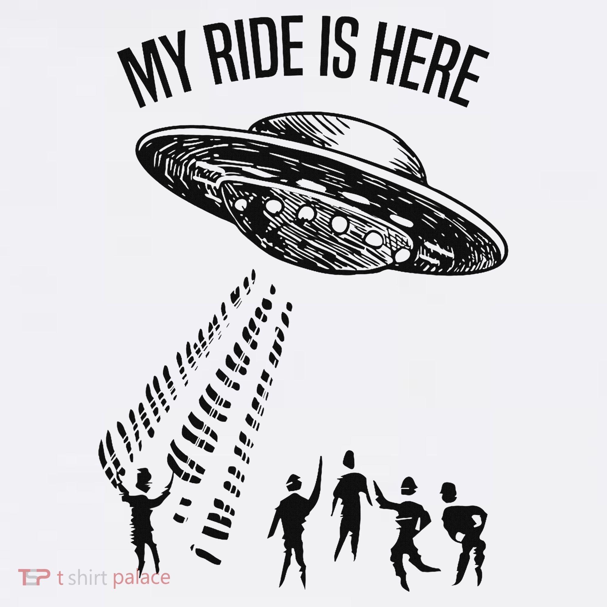 My Ride Alien Flying Saucer Ufo Abduction  Women's Tank Top