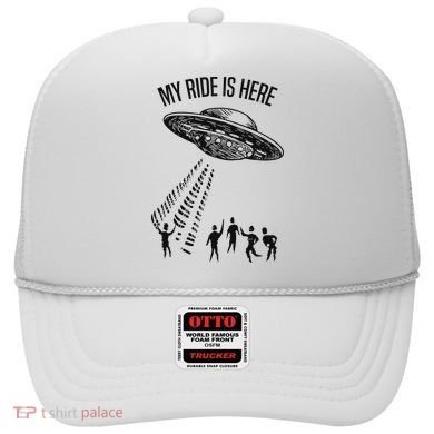 My Ride Alien Flying Saucer Ufo Abduction  Hat