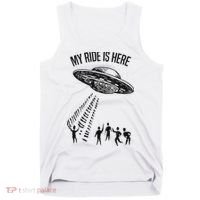 My Ride Alien Flying Saucer Ufo Abduction  Tank Top thumb 0