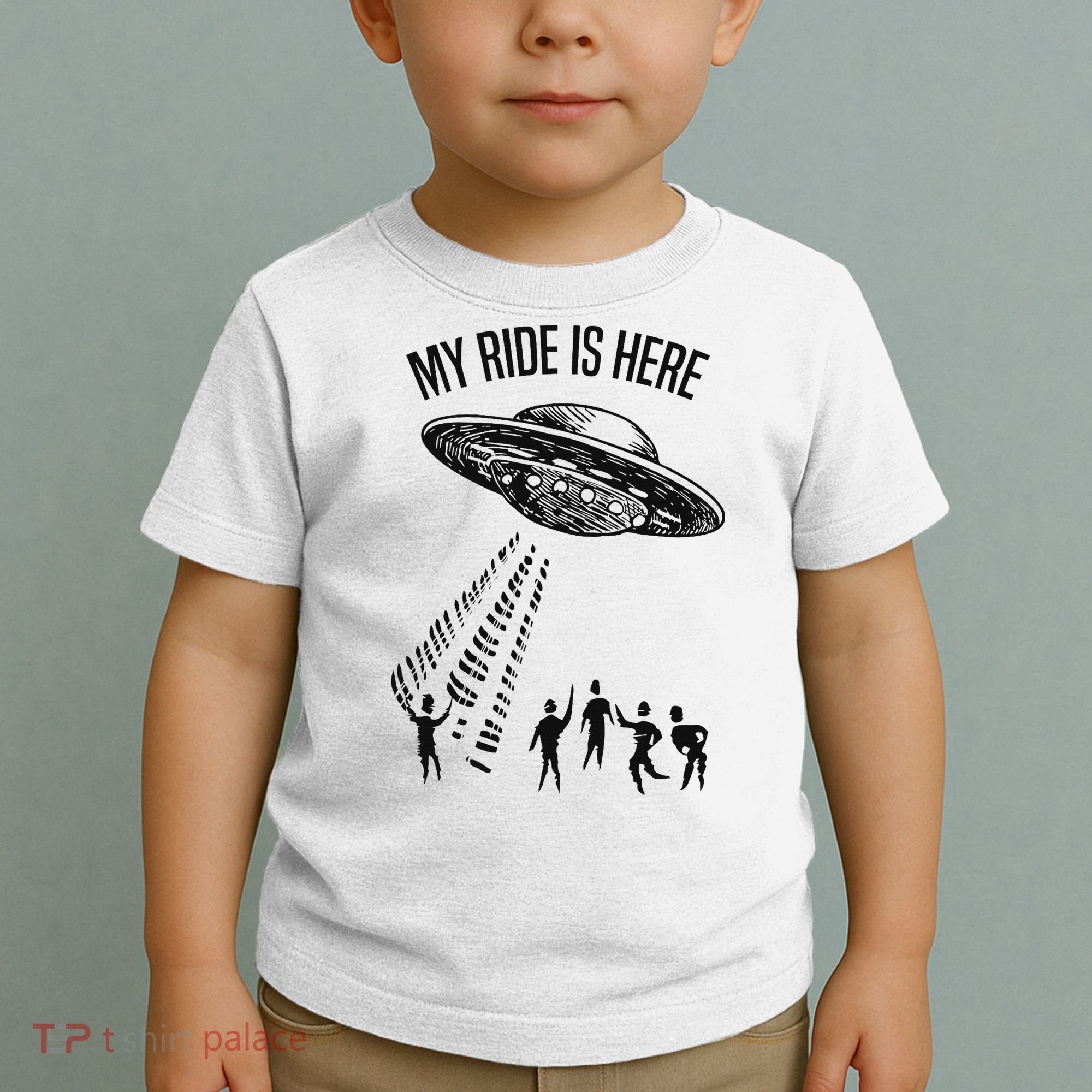My Ride Alien Flying Saucer Ufo Abduction  Toddler T-Shirt