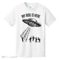 My Ride Alien Flying Saucer Ufo Abduction  Kids T-Shirt thumb 0