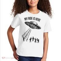 My Ride Alien Flying Saucer Ufo Abduction  Kids T-Shirt thumb 2