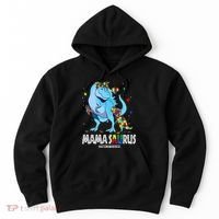 mamasaurus rex autism awareness autistic mother's day Hoodie thumb 0