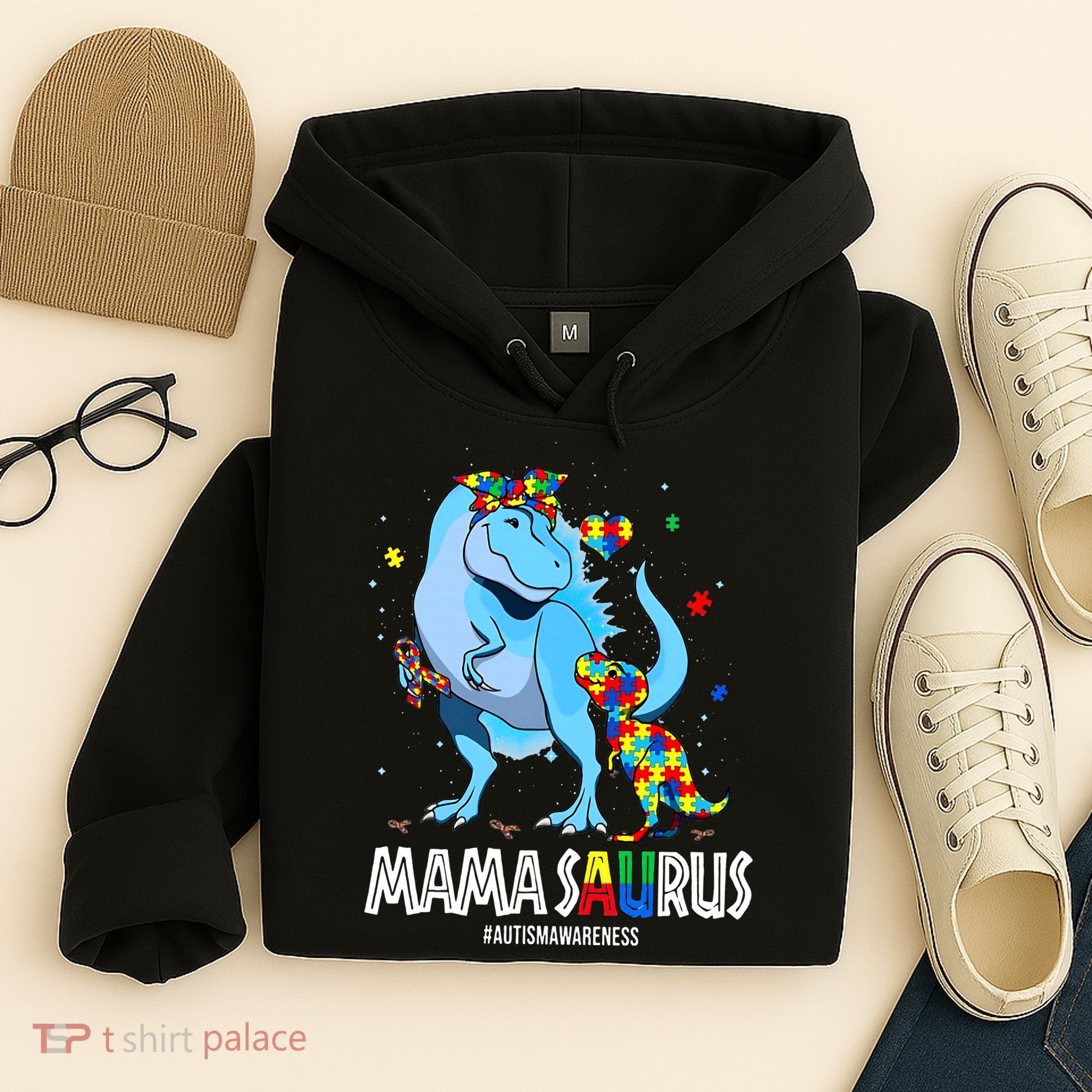 mamasaurus rex autism awareness autistic mother's day Hoodie